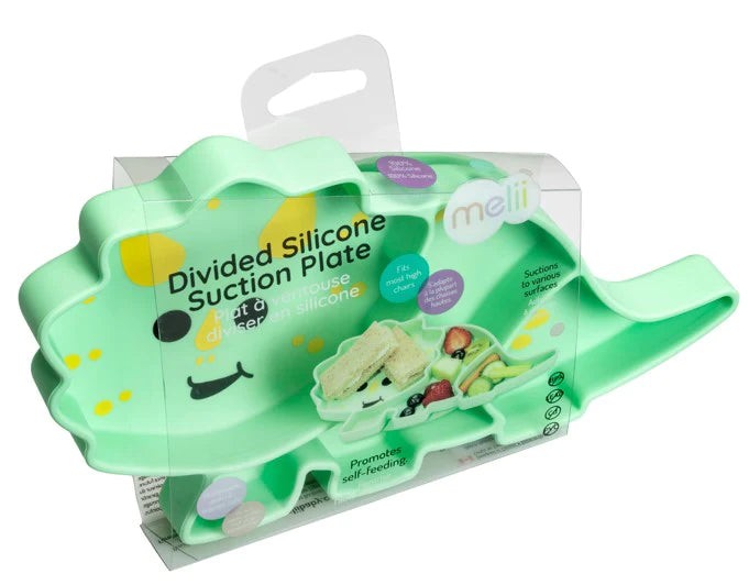 Plato de Silicona con Ventosa - Dinosaurio