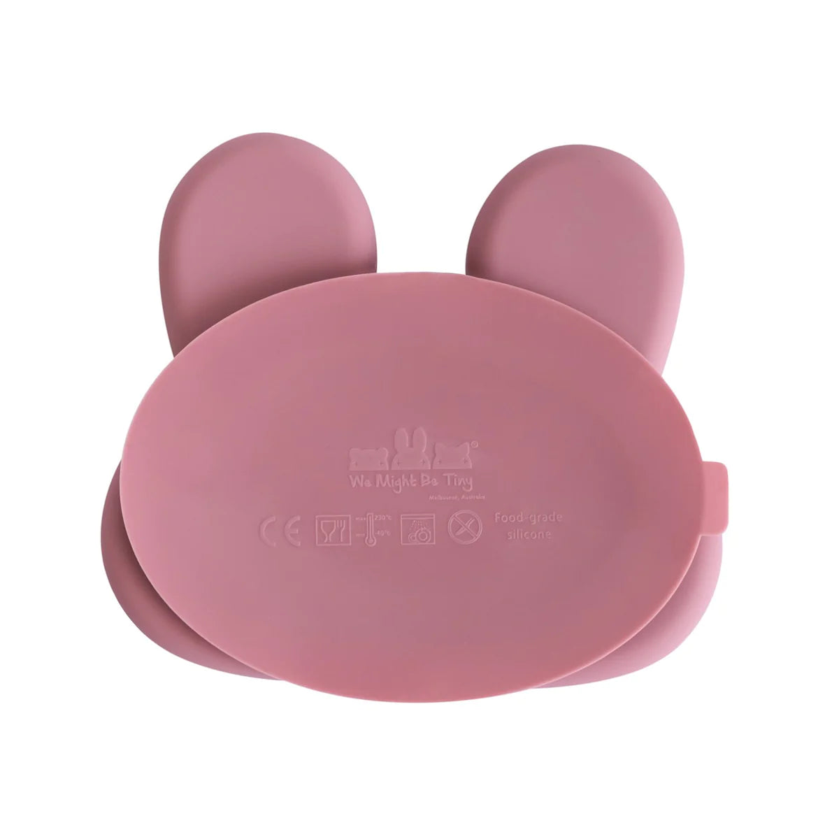 Plato con Ventosa - Conejo Rosa Viejo