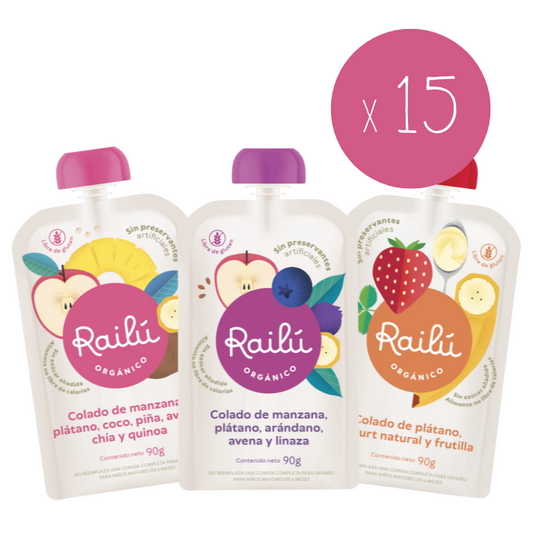 Inicia en Railú: 15 unidades (Pack Mix)