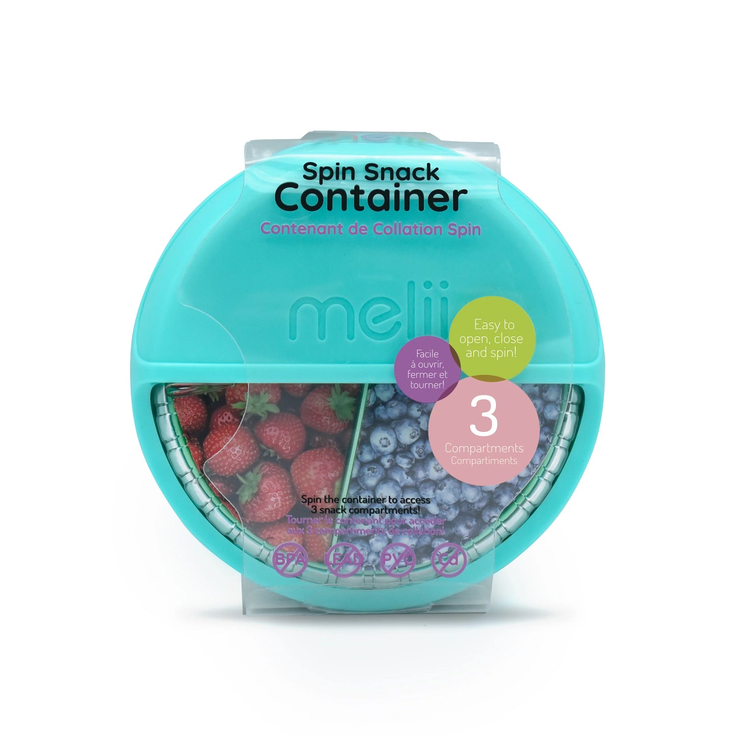 Spin Giratorio para Snacks - Azul