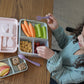 Lonchera Bento Box con Cubiertos - Rosada