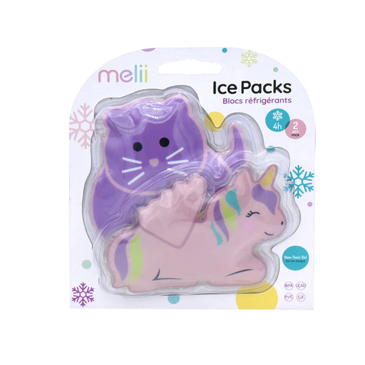 Pack de 2 Ice Packs - Gato y Unicornio