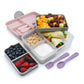 Lonchera Bento Box con Cubiertos - Rosada