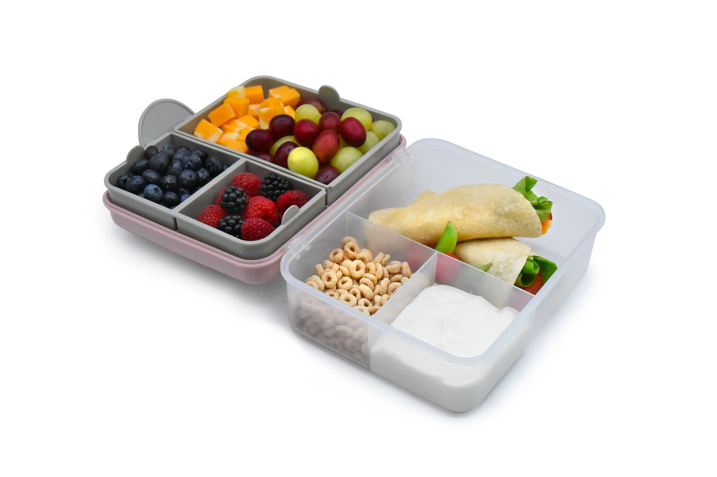 Lonchera Bento Box con Cubiertos - Rosada