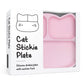 Plato con Ventosa - Gato Rosa Pastel